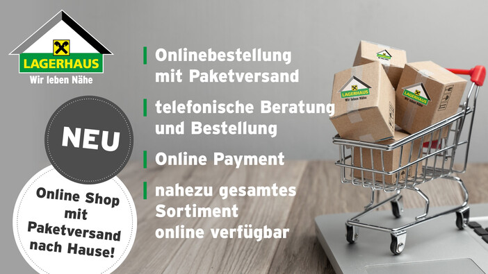 Online Shop inklusive Paketversand Salzburger Lagerhaus
